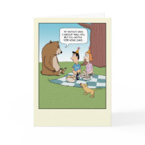 Funny birthday card: Bear Instinct