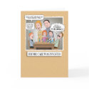 Funny birthday card: Before Cake