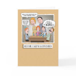 Funny birthday card: Before Cake