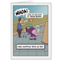 Funny birthday card: Big Buns