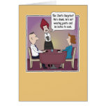 Funny birthday card: Chef's Surprise