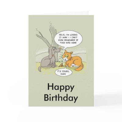 Funny birthday card: Dog Poo