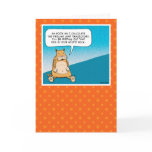 Funny birthday card: Evil Kitty