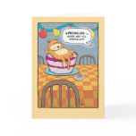 Funny birthday card: Sprinkles on Cake