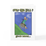 Funny Birthday Cards: All down hill