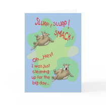 Funny Birthday Cards: Dog Smack