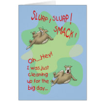 Funny Birthday Cards: Dog Smack