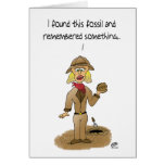 Funny Birthday Cards: Found Fossil