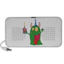funny birthday monster cartoon character speaker system