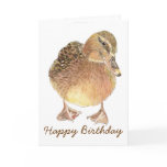 Funny Birthday with Cute  Duck Card