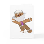 Funny Bit Himself Gingerbread Man cards
