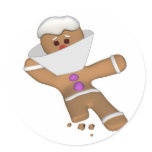 Funny Bit Himself Gingerbread Man stickers