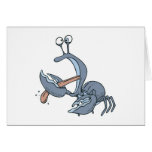 funny biting tongue crab cards
