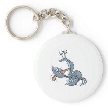 funny biting tongue crab key chain