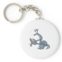 funny biting tongue crab keychains