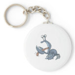 funny biting tongue crab keychains