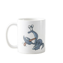 funny biting tongue crab coffee mugs