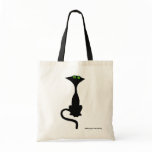 Funny black cat bag design