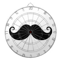 Funny black handlebar moustache trendy hipster