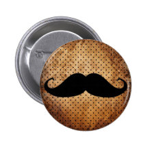 Funny Black Moustache Pin