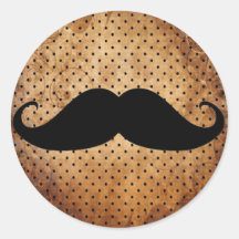 Funny Black Moustache Stickers