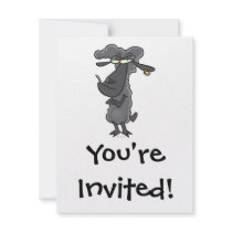 funny black sheep cartoon character announcement
