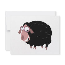 Funny Black Sheep Invites