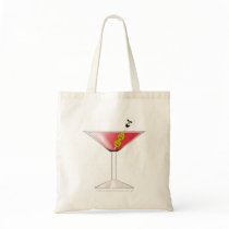 Funny Bloody Martini with Skull Halloween Bags