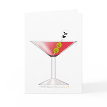 Funny Bloody Martini with Skull Halloween