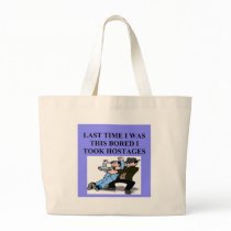 funny boredom joke canvas bag