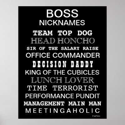 Funny Boss Nicknames and Job Funny Boss Nicknames and Job