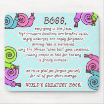 FUNNY BOSS - SPEEDO & SPAGO MOUSEPAD