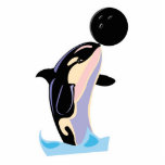 funny bowling ball orca photo sculptures