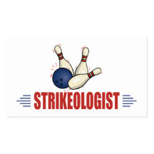 Funny Bowling Business Card