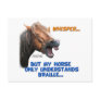 Funny Braille Horse Postcard