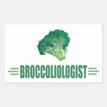 Funny Broccoli Rectangle Sticker