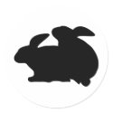 funny bunnies icon stickers
