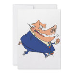 funny business boor pig cartoon invitations