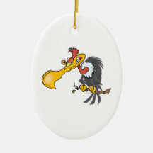 funny buzzard cartoon christmas tree ornaments