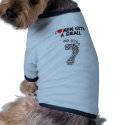 Funny carbon footprint pet clothing