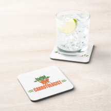 Funny Carrots Beverage Coaster