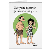 Funny Cartoon Anniversary Card: Proof