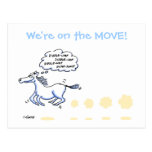 Funny Cartoon Change of Address Postcard