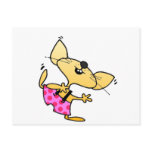 Funny Cartoon Dancing Rat postcards
