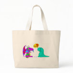 Funny Cartoon Dinos Cute Dinosaur Dragon Rawr? bags