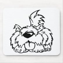 Funny cartoon dog mousepads