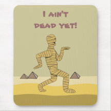 Funny Cartoon Egyptian Mummy Pyramids Custom Mousepads