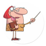 Funny Cartoon Female teacher stickers