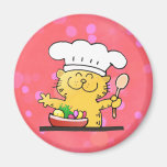 Funny Cartoon | Funny Kitty Chef Refrigerator Magnets