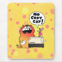 Funny Cartoon Mouse | Funny Mouse and Cat Mouse Pads